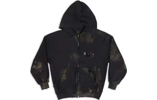 Balenciaga Small Fit Zip Up Hoodie