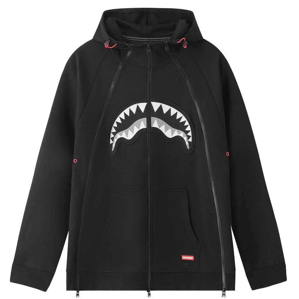 Худи SPRAYGROUND (серо-черное)