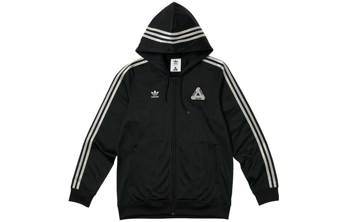 Куртка Palace x adidas Originals Hooded Firebird Track Top (черная)