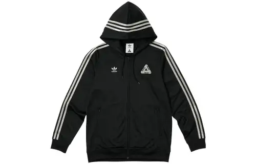 Adidas Originals X PALACE Hooded Firebird Track Top 'Black'