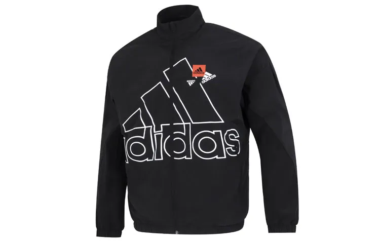 Adidas Jackets Men's Black Stand Collar Moderate Other