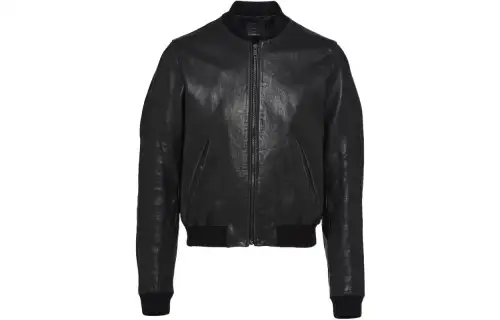 Prada leather bomber jacket