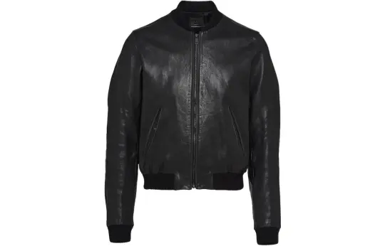 Prada leather bomber jacket