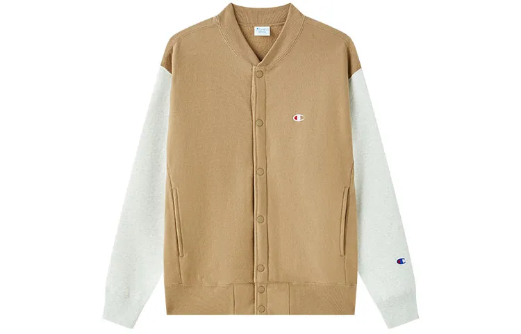 Champion FW22 Reverse Weave Collection, Casual Loose Fit Sports Thickened Fleece Lined Open Collar Jacket Japan Version