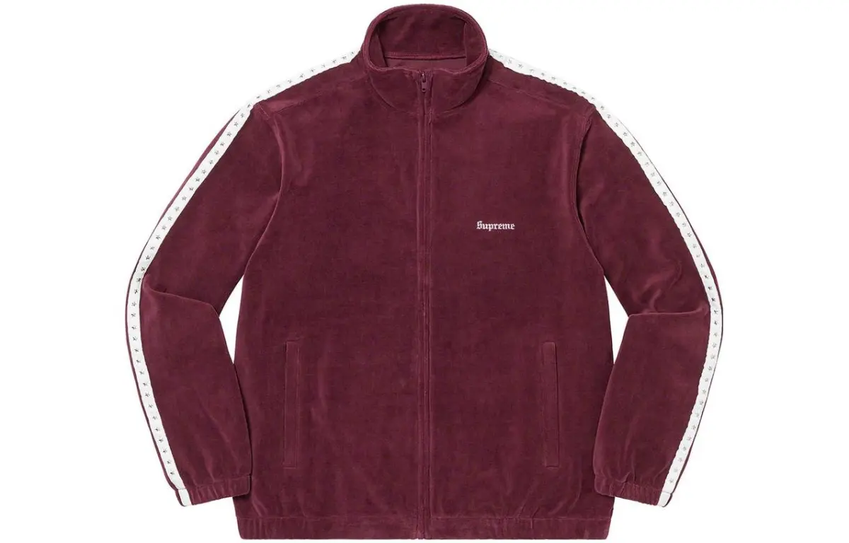 Supreme Studded Velour Track Jacket