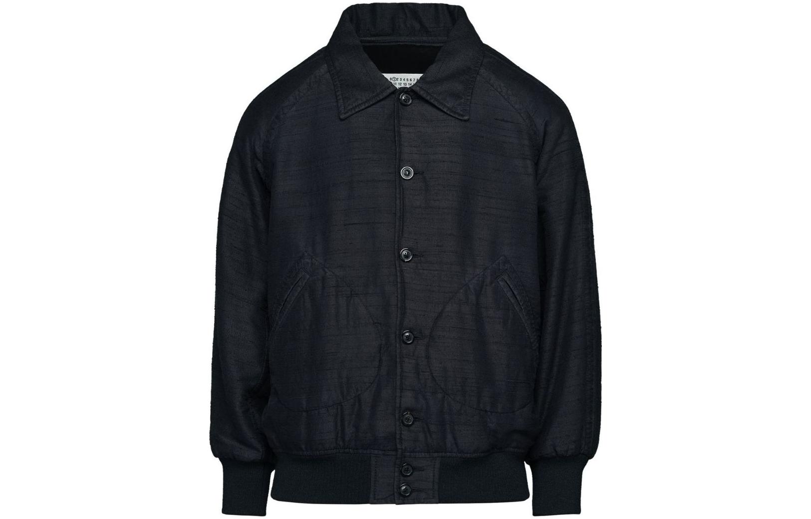 Maison Margiela Jackets Men's Black Lapel Moderate Other
