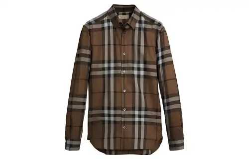 Burberry SS23 Shirt Men's Walnut