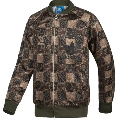 Adidas Originals Jackets Men's Brown Collarless Moderate Other