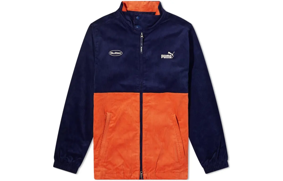 PUMA Jacket Men's Navy Blue Orange