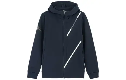ANTA Jackets Men's Midnight Blue Hooded Moderate Other