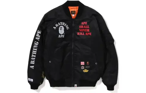 Bape Stencil Loose Fit MA 1 Jacket