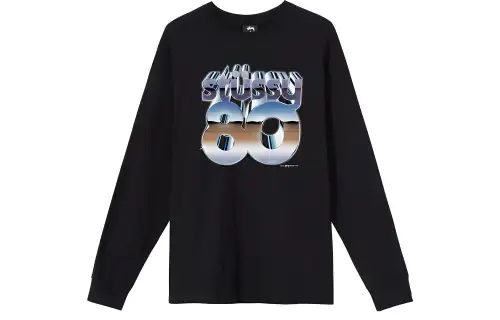 Stussy 80 Chrome Long Sleeve Tee