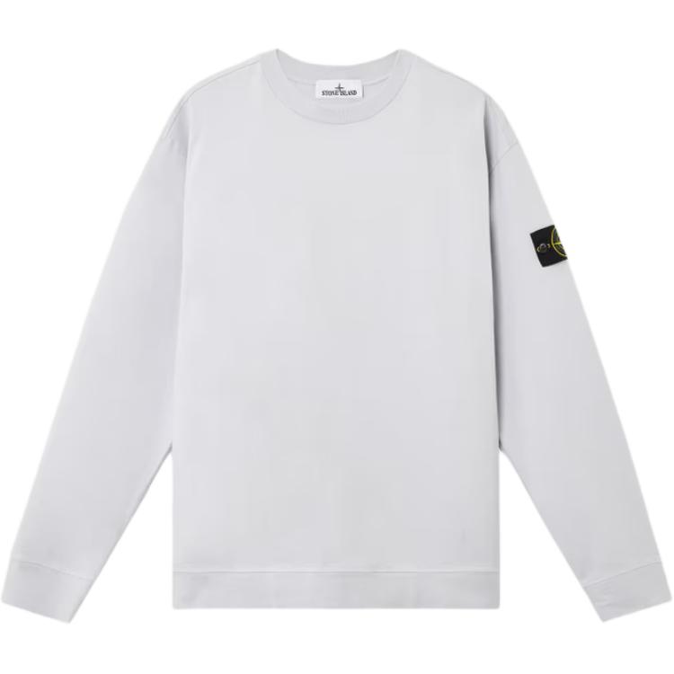 Мужское худи STONE ISLAND с патчем (серое)