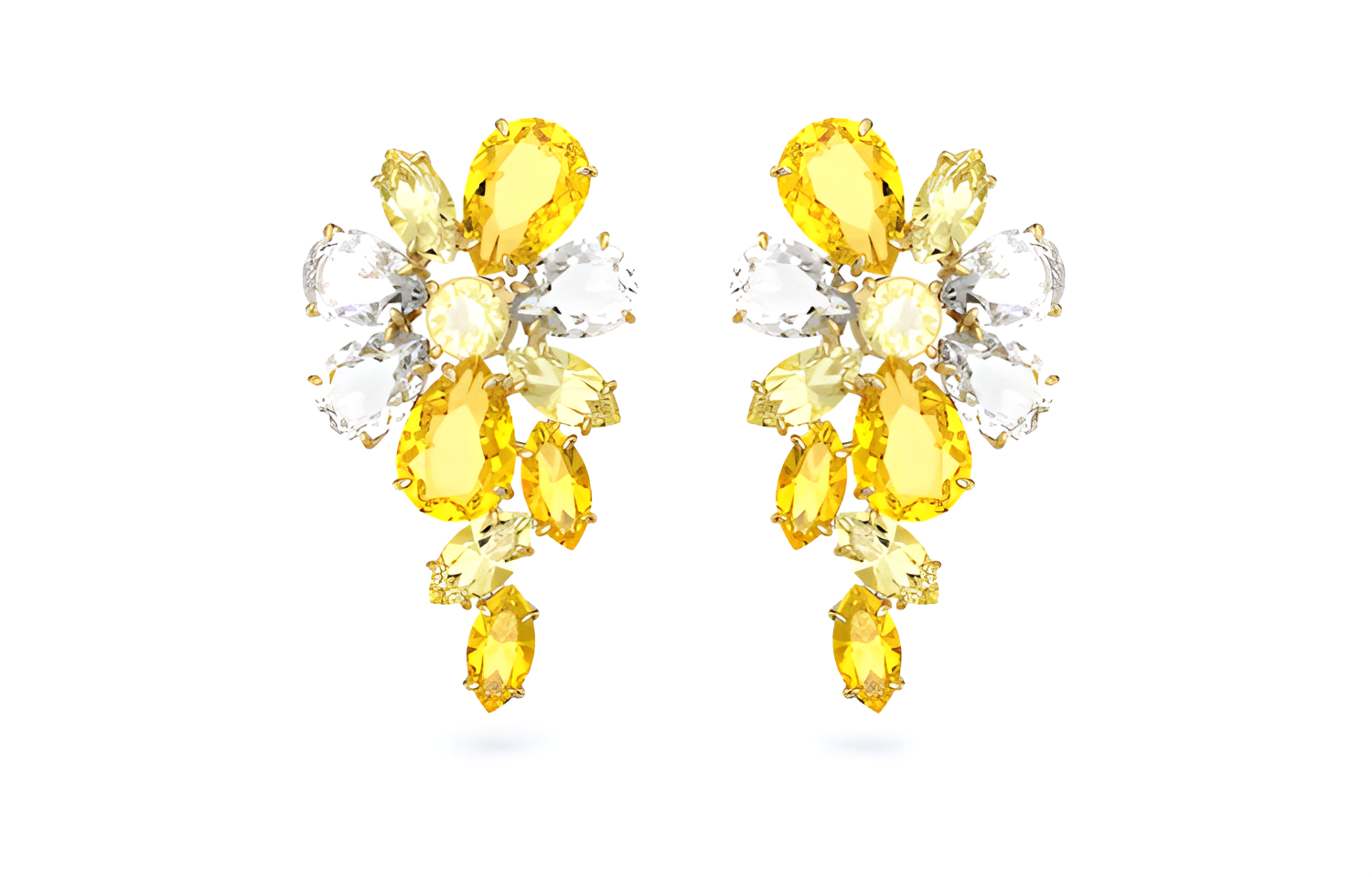 Женские earrings Swarovski Gema (золотые)