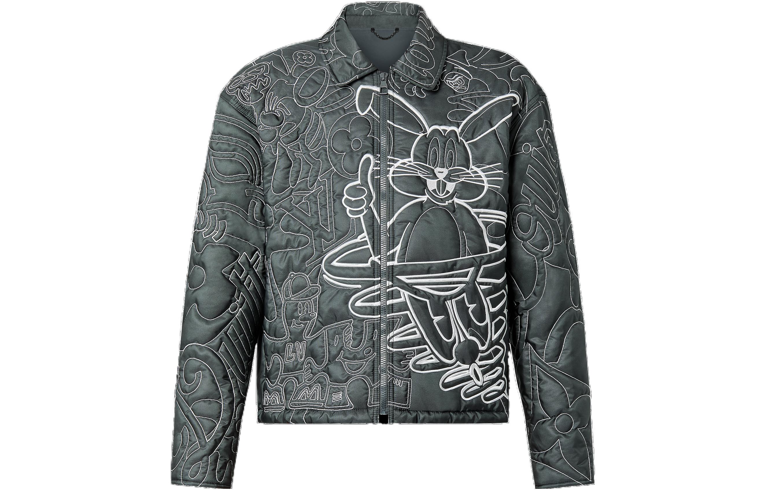 LOUIS VUITTON Cartoon rabbit, brace with zipper, long-sleeve, jacket, print