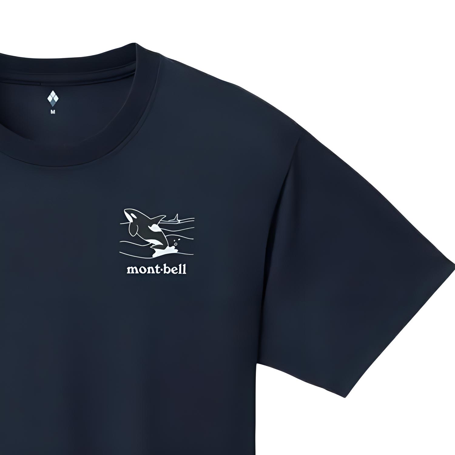MONTBELL Quick Dry T Shirts Unisex Marine Blue