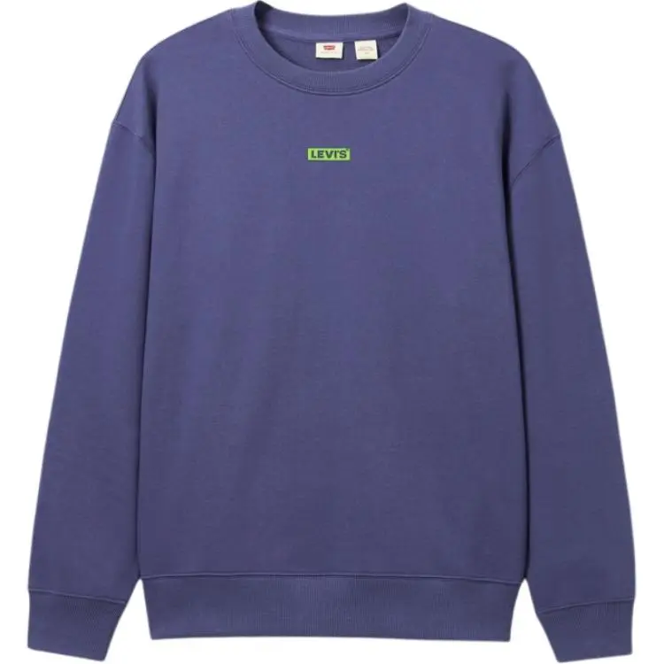 Levi's Sweatshirts Men's Purple Crew Neck Moderate