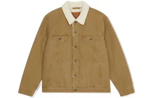 Levis Jacket Men's Brown Yellow