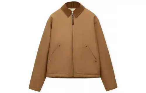 LOEWE SS23 Jackets Men's Chestnut Brown Lapel Moderate Other