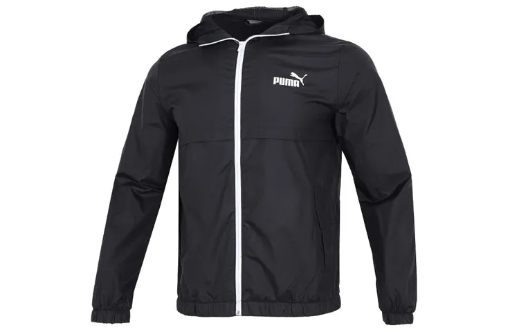 PUMA RUN Cloudspun Marathon Jackets Men's Black Hooded (Non-detachable) Moderate Other