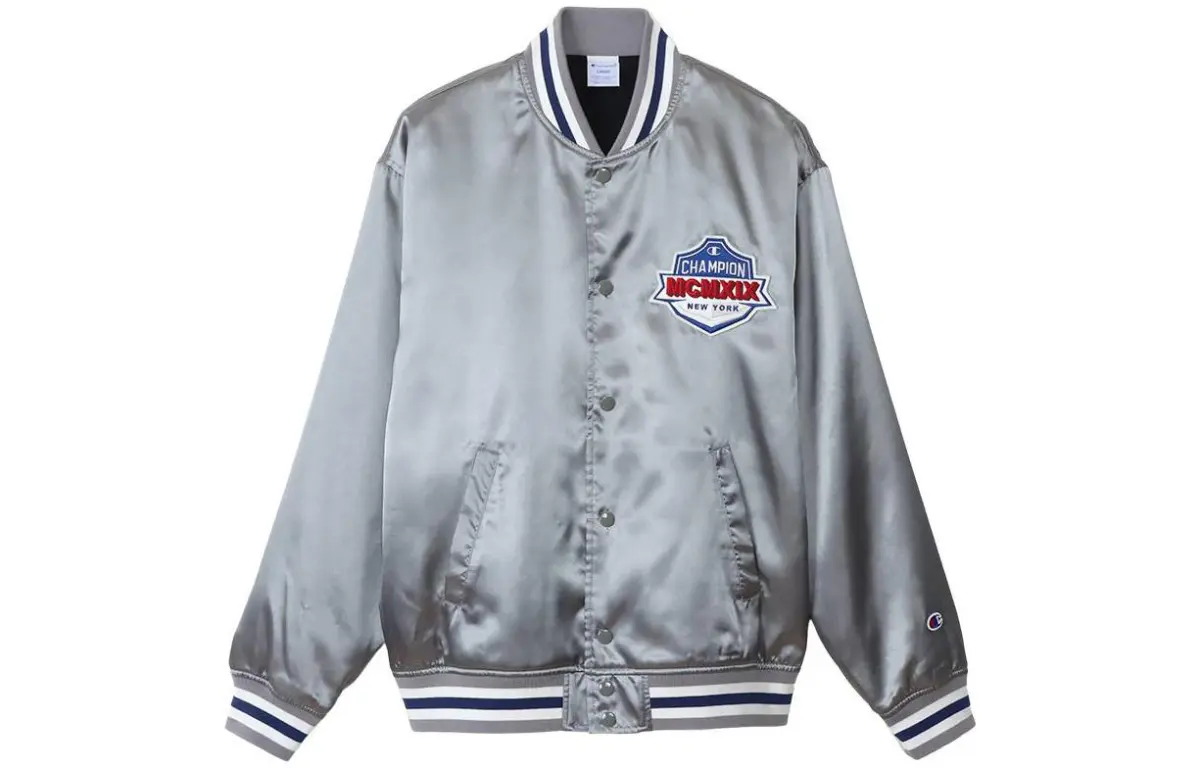 Champion Jackets Men's Baseball Collar Moderate Straight Fit