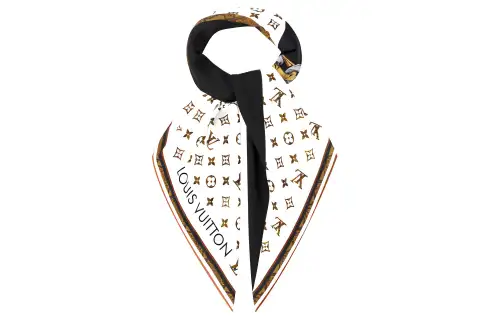 LOUIS VUITTON Monogram Scarves Women's White