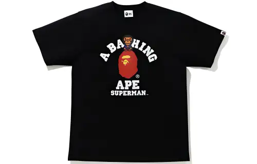 Bape X Dc Baby Milo Superman College Tee