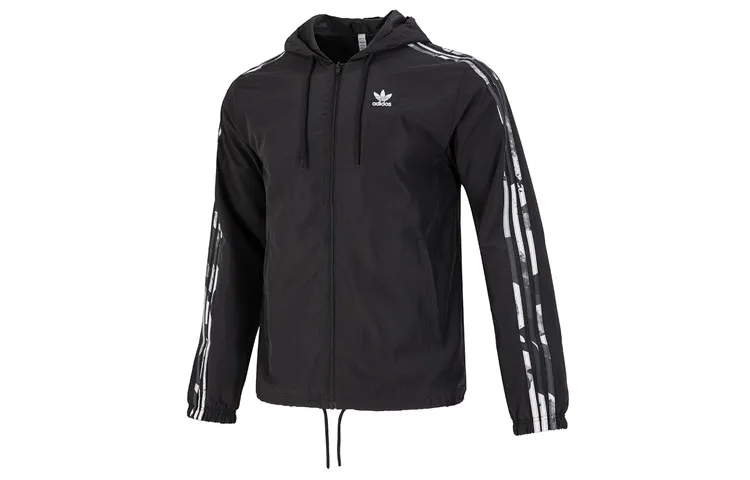 Adidas Originals Jackets Men's Black Hooded Moderate Other