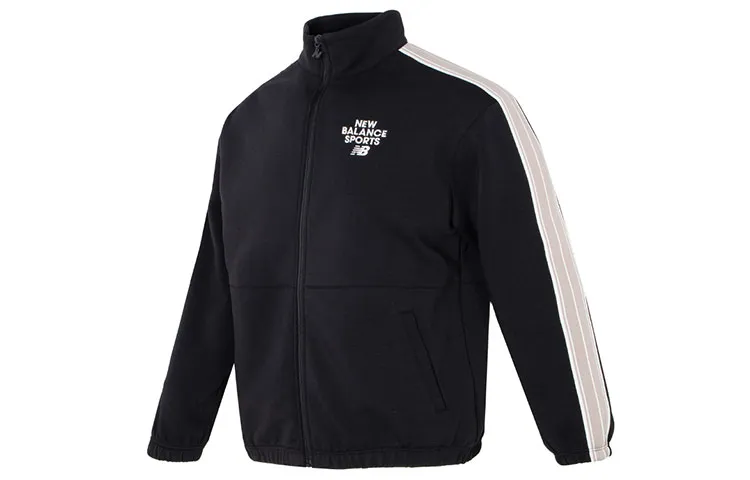 New Balance Jackets Unisex Black Stand Collar Moderate Other
