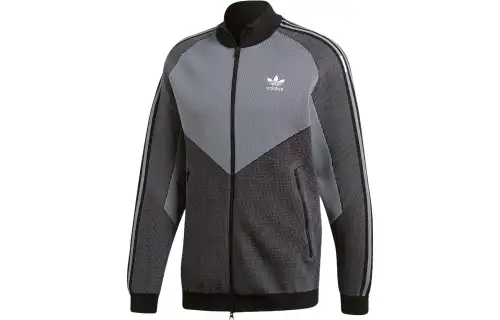 Adidas Originals Jackets Men's Black Stand Collar Moderate Other