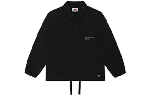 Dickies Jackets Men's Black Lapel Moderate Straight Fit