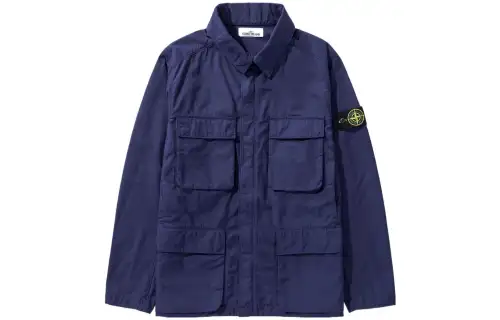 Stone Island Logo Patch Zipped Field Jacket