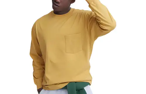 UNIQLO T Shirts Unisex Light Yellow Crew Neck Moderate Other