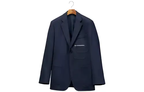 HERMES Jackets & Coats Men's Marine Blue