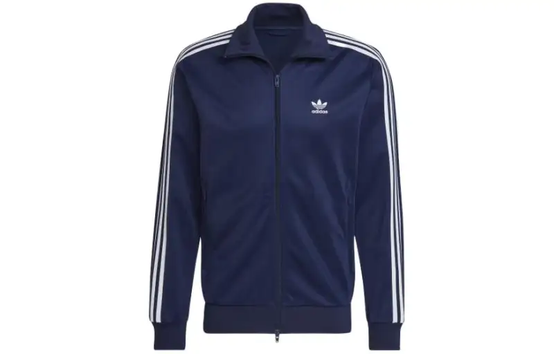 Adidas Originals Jackets Men's Dark Blue Stand Collar Moderate Other