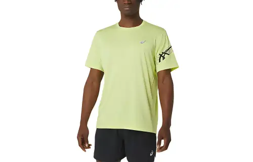 Asics T Shirt Men's Glow In The Dark Yellow