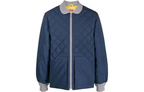 【Previous Season】two-tone diamond-quilt jacket