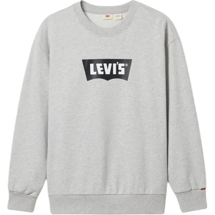 Levi's Sweatshirts Men's Gray Crew Neck Moderate Regular