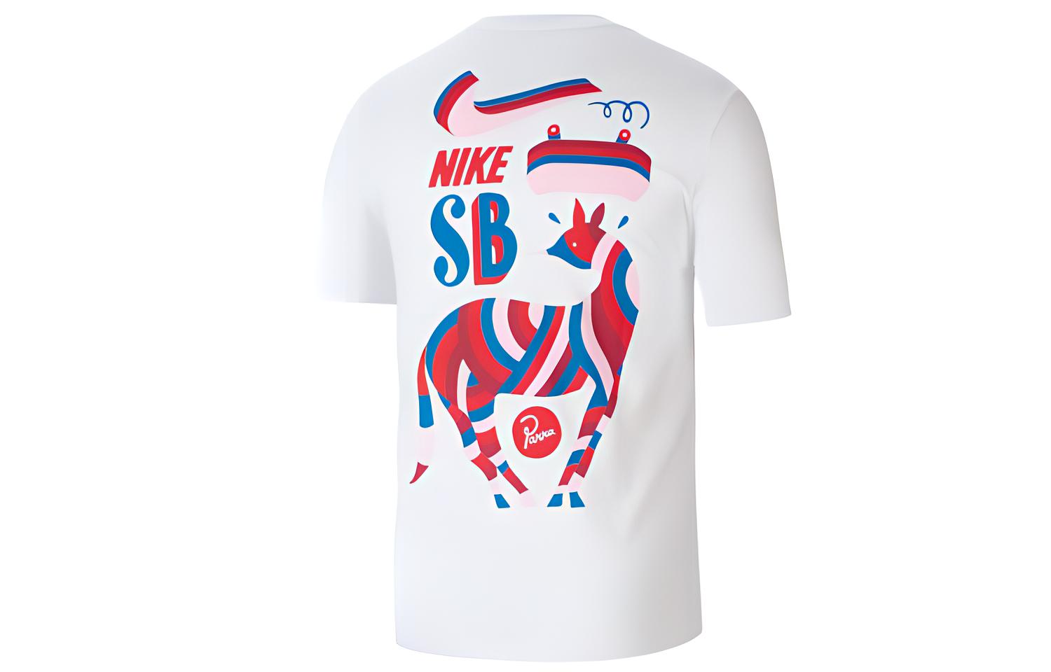 Мужская футболка Nike x Parra (белая) — фото 1