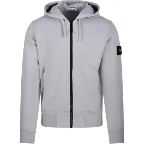 STONE ISLAND Compass Patch Zip Up Hoodie
