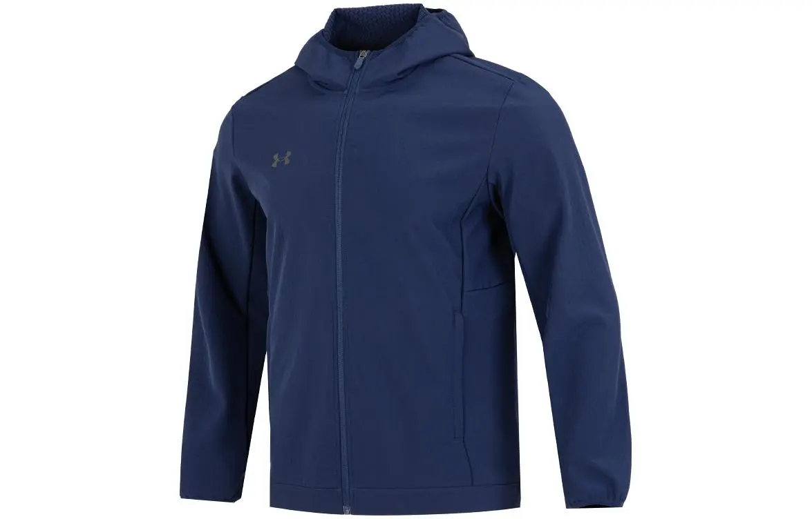 Under Armour Jackets Men's Blue Hooded (Non-detachable) Thickened