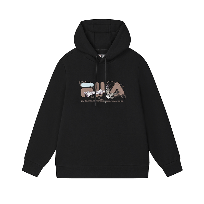 Мужское худи Fila FILA HERITAGE HERITAGE (глубокий черный-BK)
