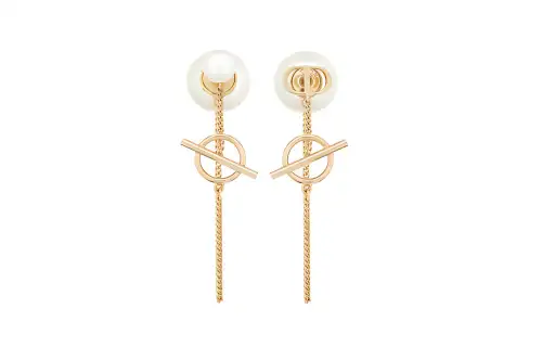 DIOR Earrings Women's Gold