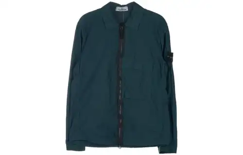 STONE ISLAND Jackets & Coats Men's Blue Green