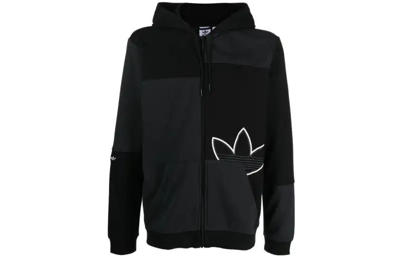 Adidas Originals Jackets Men's Black Hooded Moderate Other