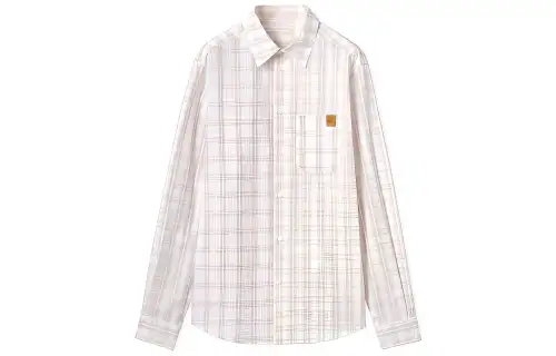 LOEWE Shirts Men's White Lapel Moderate Other
