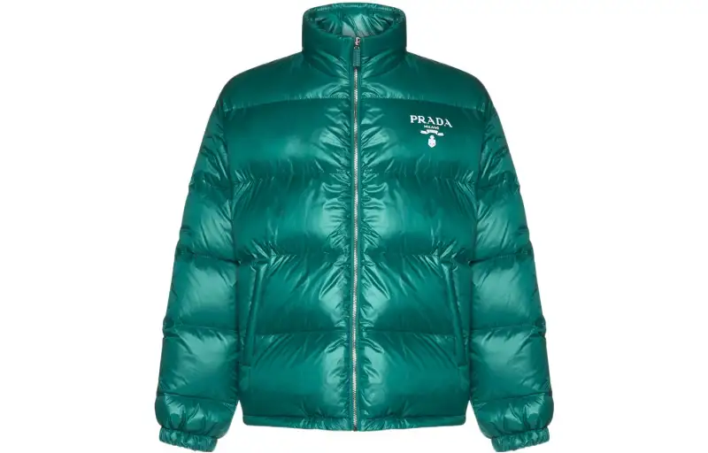 PRADA Logo Printed Puffer Jacket