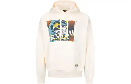 EVISU Sweatshirts Men's Ecru Hooded Moderate Other