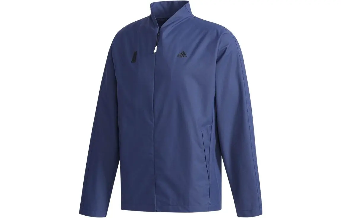 Adidas Jackets Men's Blue Stand Collar Moderate Instructor