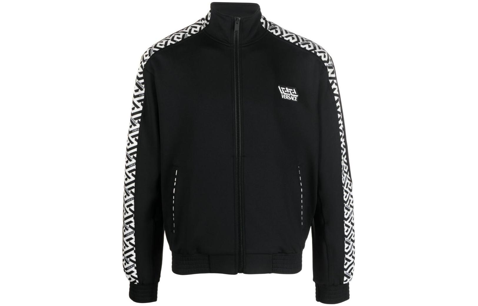 Мужская куртка Versace FW22 Logo (черная)